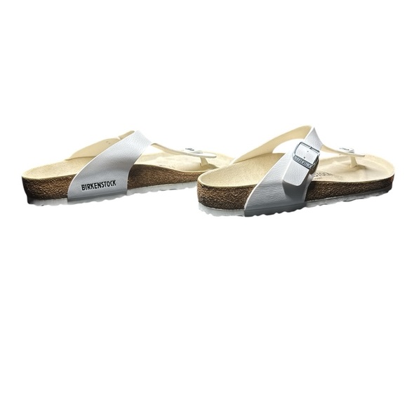 Birkenstock Gizeh White Birko-Flor Thong Sandals Size 42 (US 11-11.5) - Picture 5 of 7
